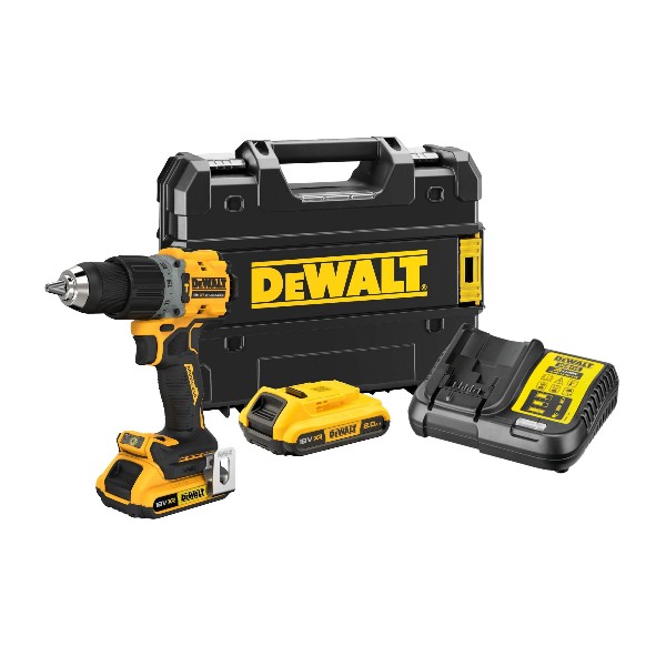 Dewalt DCD805D2T-QW 18V 2.0Ah Kömürsüz Çift Akülü Darbeli Matkap