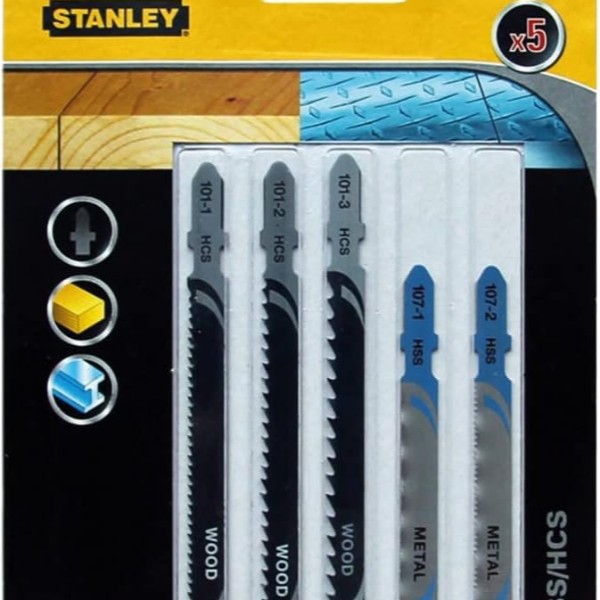 Stanley STA27030 5 Parça Dekupaj Bıçak Seti